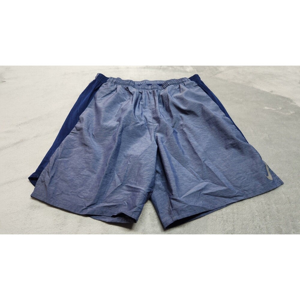 Nike Challenger 6" Running Shorts Mens XL Blue Dri-Fit Brief Lined Running